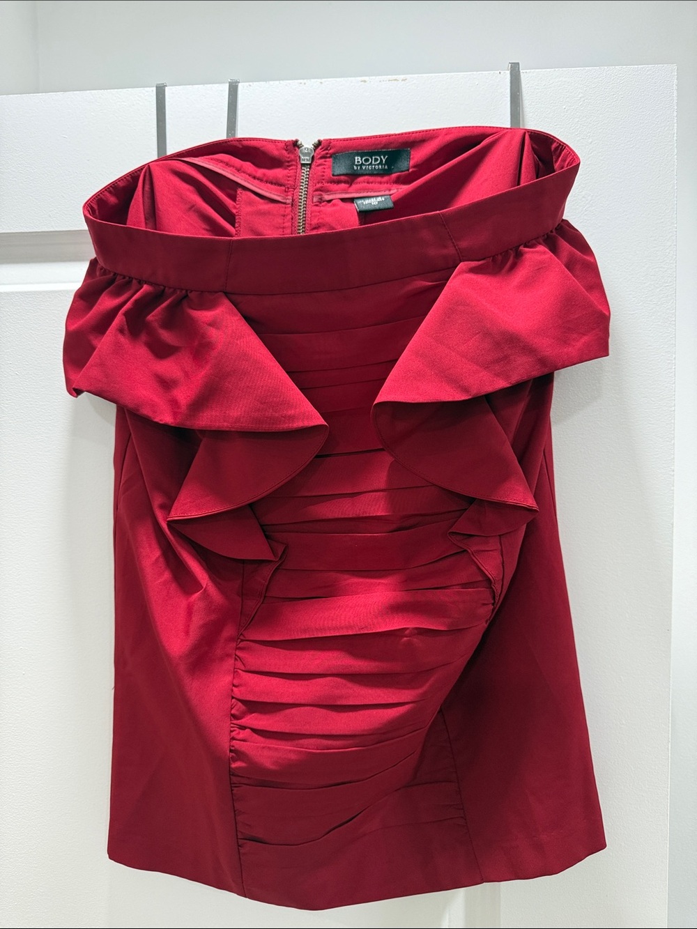 Victoria's Secret Red Ruffled Pleated skirt